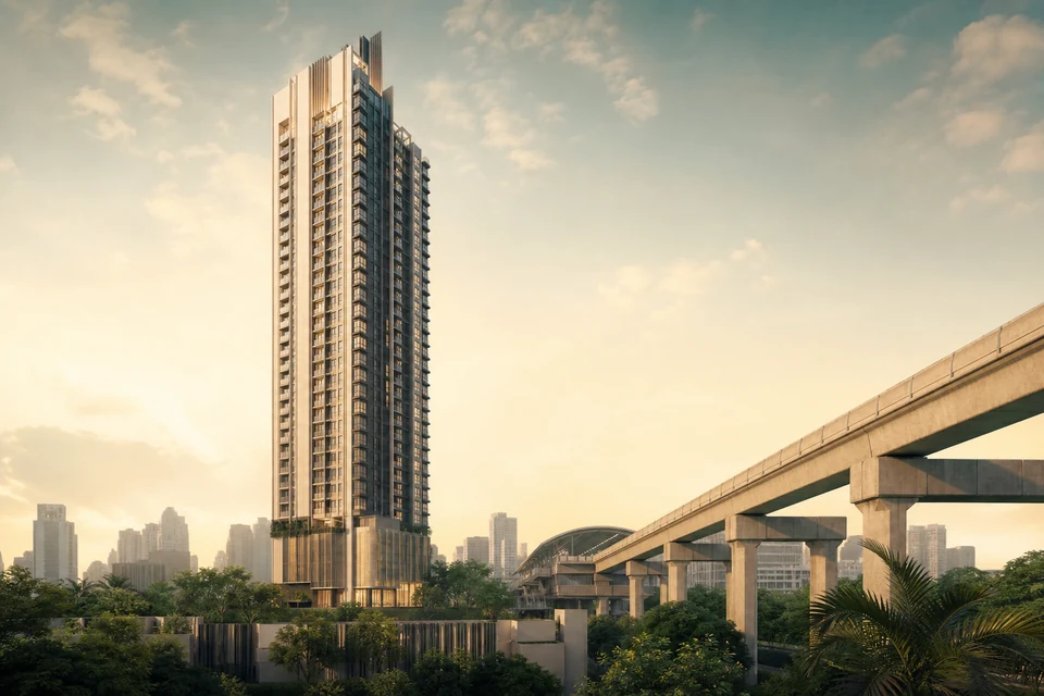 ภาพ editorial มวลอาคาร Rhythm Sukhumvit 50