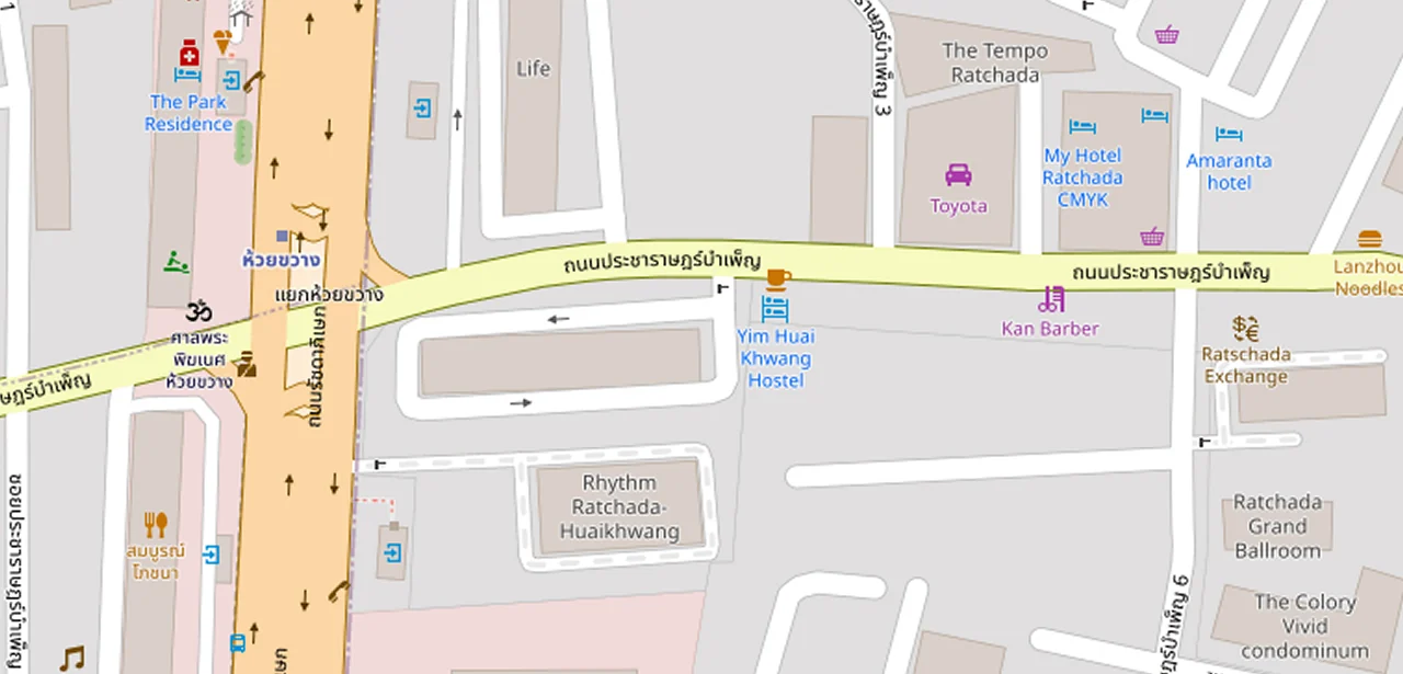 แผนที่ย่อแสดง เดอะ คัลเลอร์รี่ วิวิด และทางออกสถานีที่ตรวจสอบแล้ว