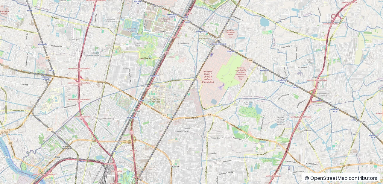 แผนที่พื้นที่ค้นหามหาวิทยาลัยศรีปทุม บางเขนและคอนโด 10 โครงการ