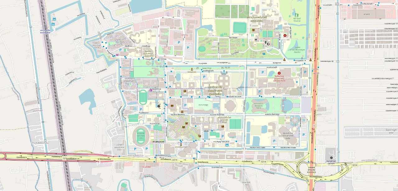 แผนที่ย่อแสดงตำแหน่ง เคฟ เอวา จุดขอบเขตมหาวิทยาลัยที่ใกล้ที่สุด และระยะเส้นตรง 197 ม.