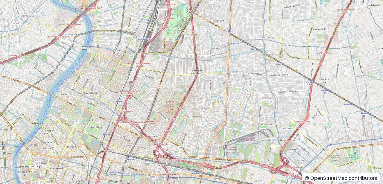 แผนที่พื้นที่ค้นหามหาวิทยาลัยหอการค้าไทยและคอนโด 10 โครงการ